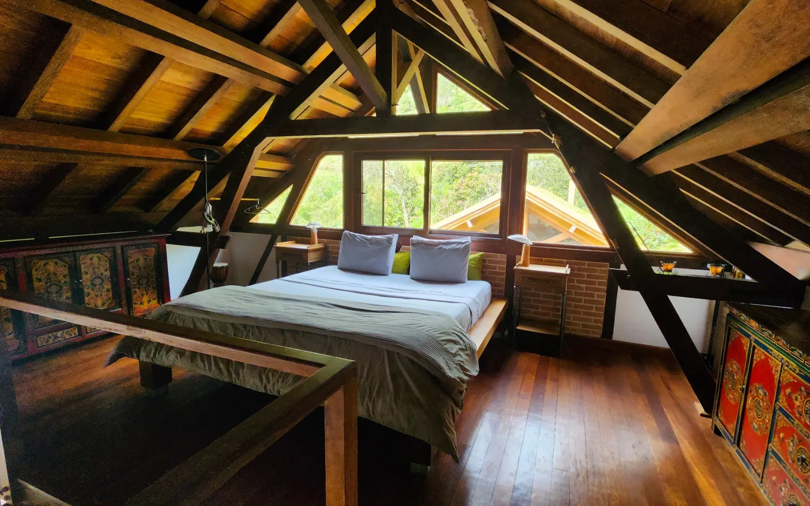 Loft bedroom inside the Owner House