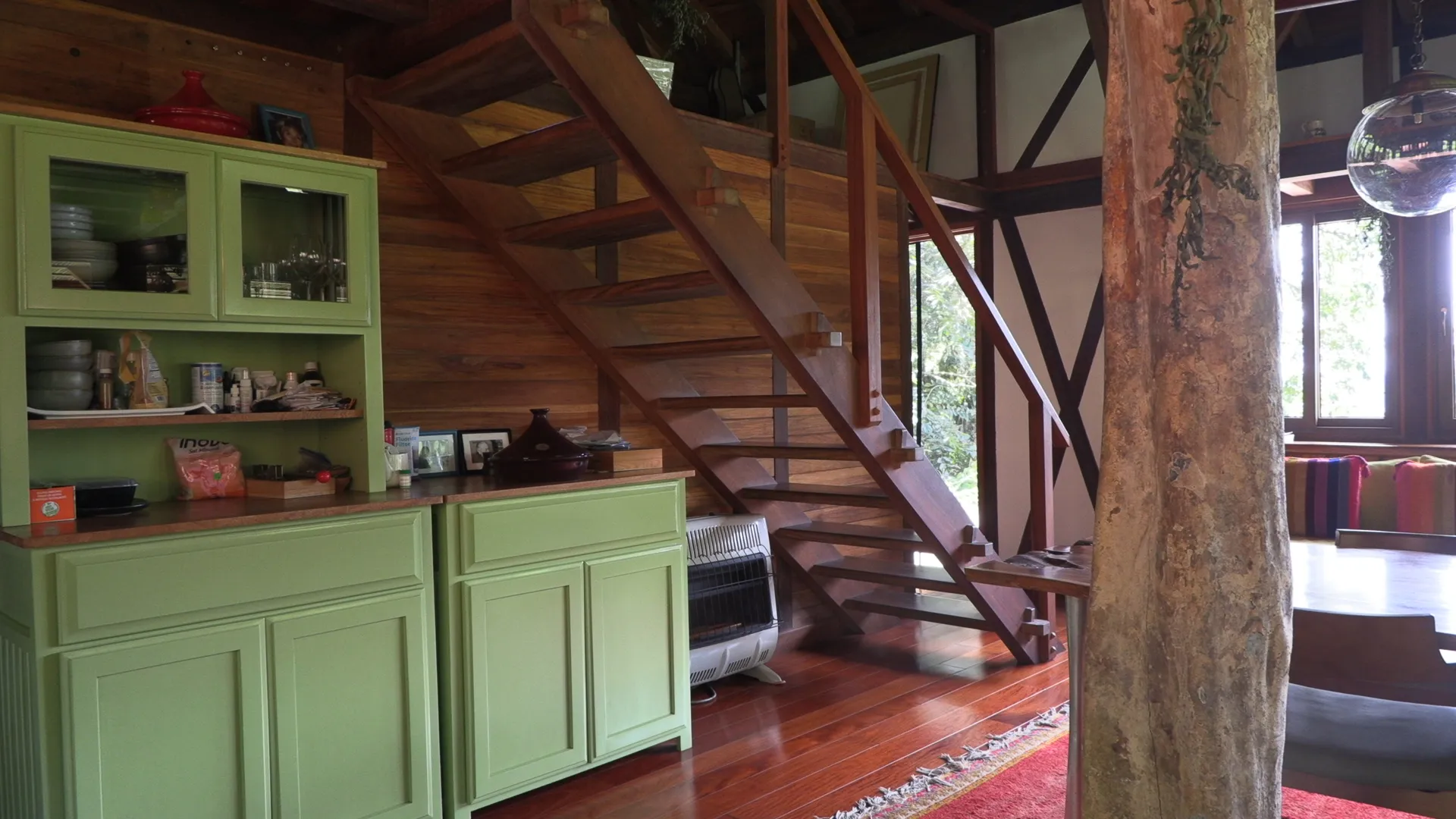Handcrafted staircase inside the Owner House