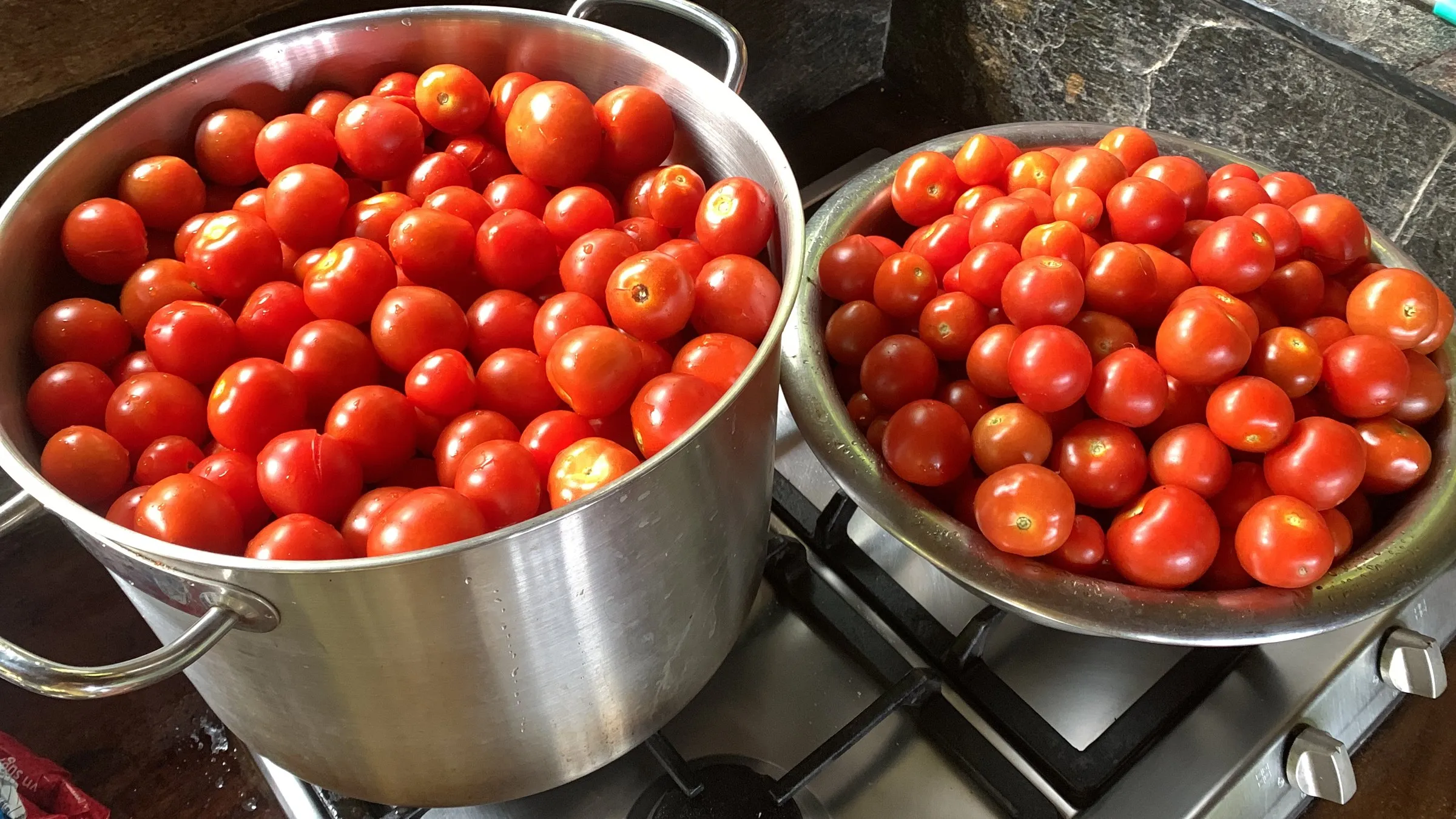 The harvest, ready for the kitchen